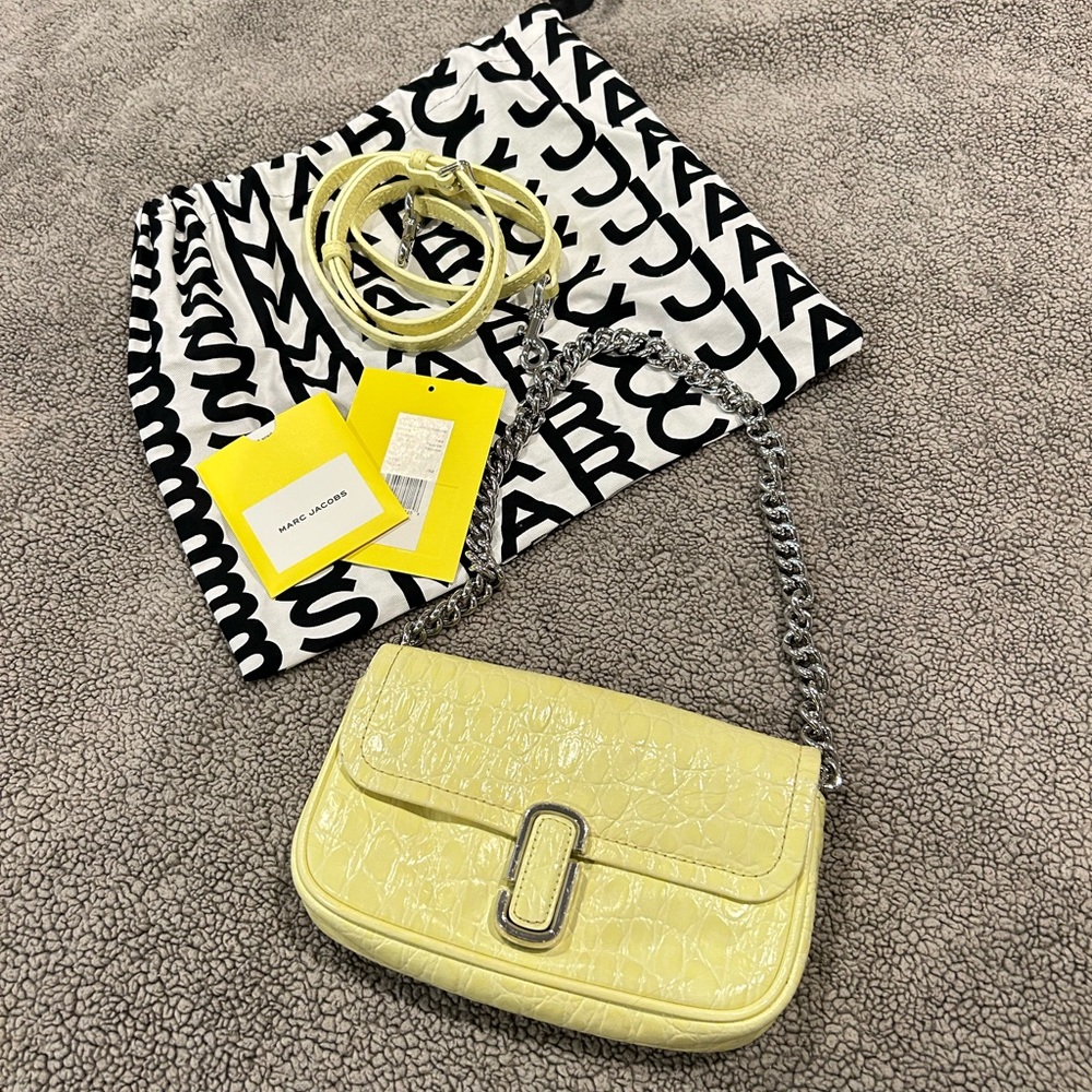 Marc Jacobs Yellow Shoulder Bag with Chain Strap